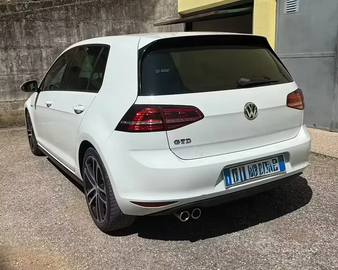 Usata VW Golf VII GTD 184 CV (135 kW) 2013 Bianco Berlina