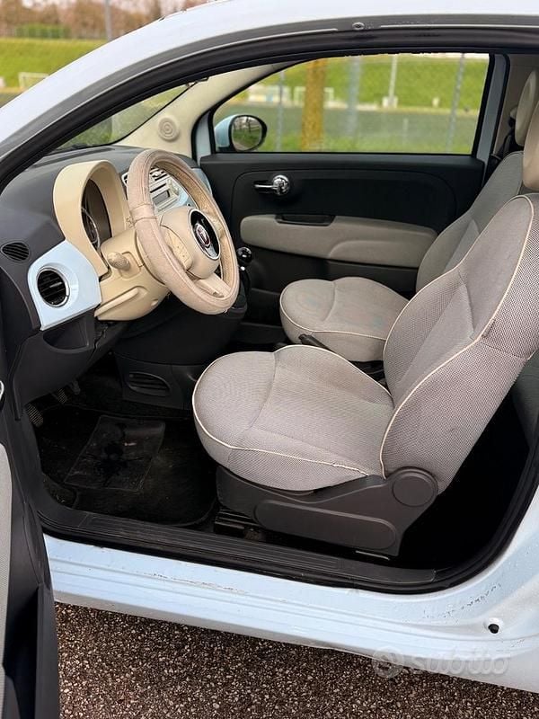 Usata Fiat 500 69 CV (50 kW) 2009 Bianco Cabrio