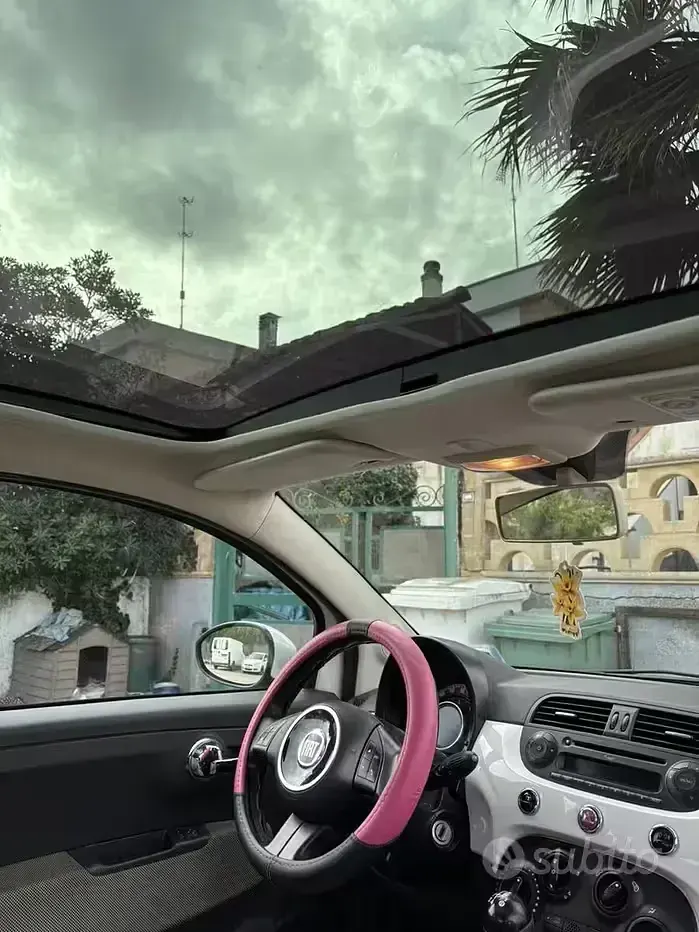 Usata Fiat 500 75 CV (55 kW) 2009 Bianco Cabrio