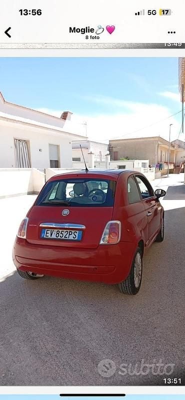 Usata Fiat Cinquecento 2008 Rosso Utilitaria