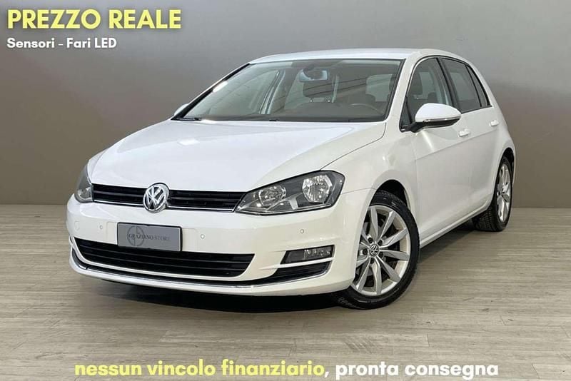 Usata VW Golf VII Highline 125 CV (91 kW) 2015 Bianco Utilitaria