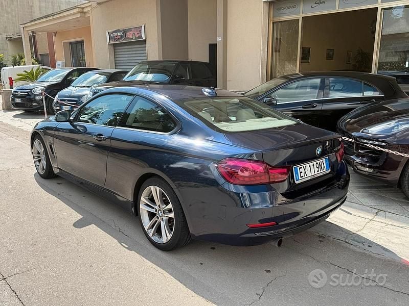Usata BMW 420 Sport Line 190 CV (139 kW) 2015 Blu Coupé