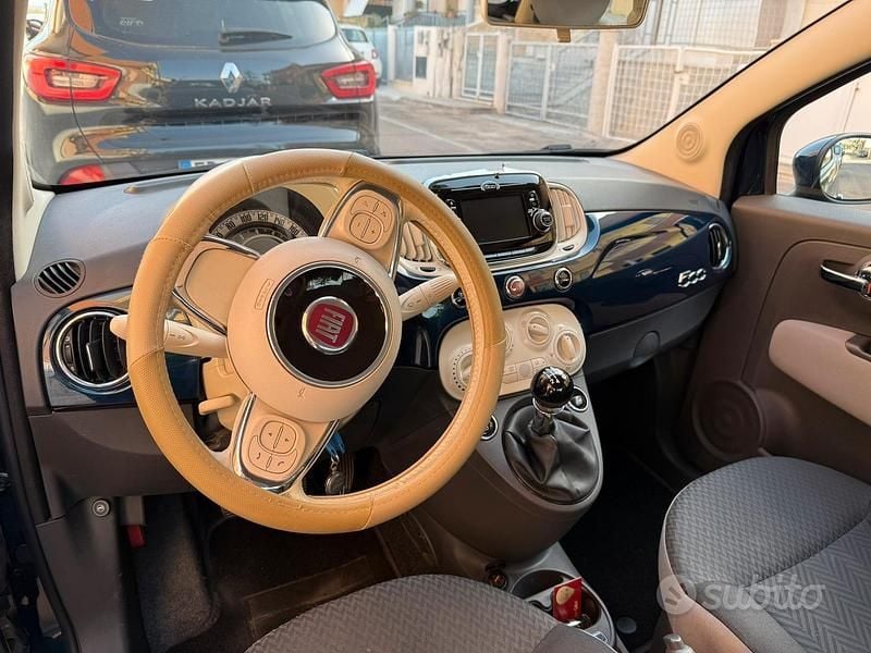 Usata Fiat 500 75 CV (55 kW) 2016 Blu Utilitaria