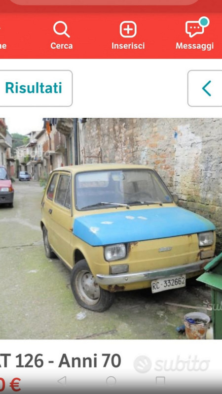 Usato 1970 Fiat 126 Benzin (1.000 €)