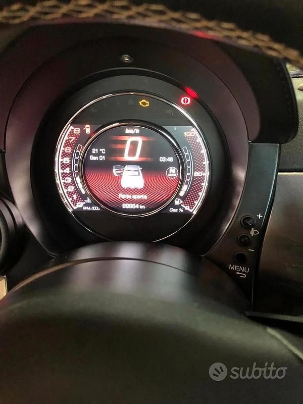 Usata Abarth 595C Turismo 160 CV (117 kW) 2014 Grigio Cabrio