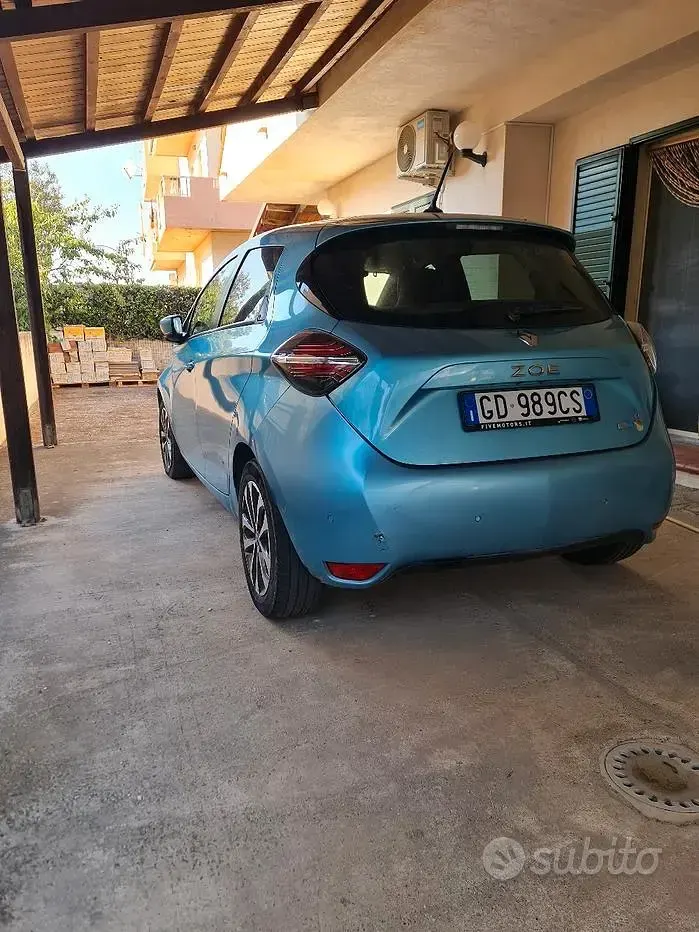 Usata Renault Zoe Intens 50 kW (69 CV) 2021 Verde Utilitaria