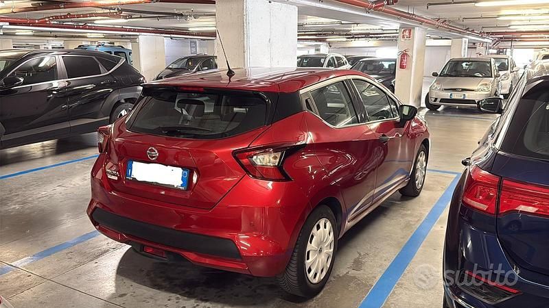 Usata Nissan Micra Acenta 71 CV (52 kW) 2017 Rosso Utilitaria