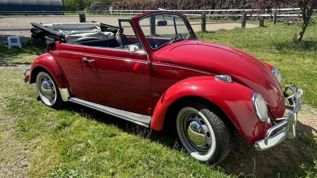 Usata VW Type 3 Karmann 54 CV (39 kW) 1967 Rosso Cabrio