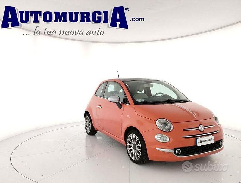 Usata Fiat 500 69 CV (50 kW) 2017 Arancione Utilitaria