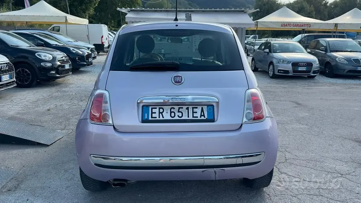Usata Fiat 500 Lounge 69 CV (50 kW) 2013 Viola Berlina