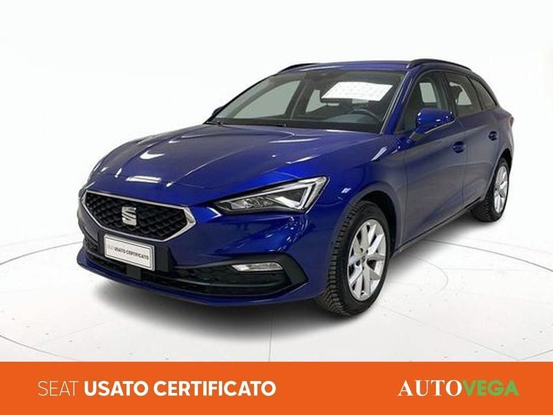 Usata Seat Leon Business 150 CV (110 kW) 2021 Blu / pastello Station wagon