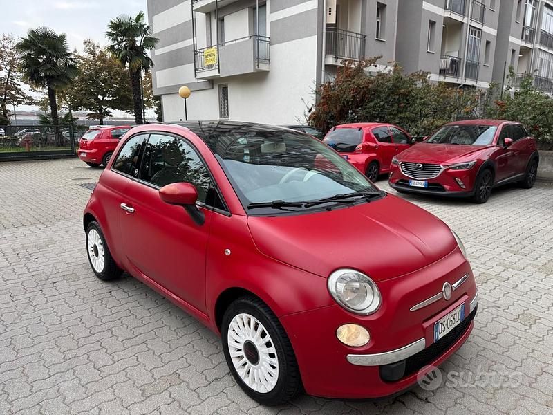 Usata Fiat 500 69 CV (50 kW) 2009 Rosso Coupé