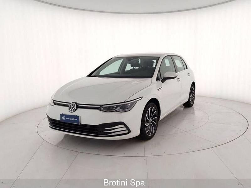 Usata VW Golf VIII Style 131 CV (96 kW) 2021 Bianco pastello Berlina