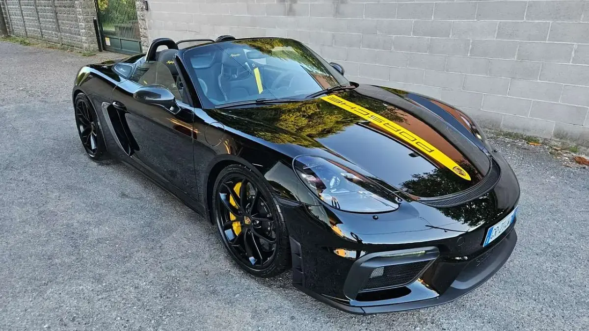 Usata Porsche 718 Spyder 420 CV (308 kW) 2021 Nero Cabrio