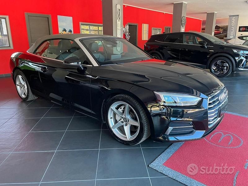Usata Audi A5 Cabriolet Sport 190 CV (139 kW) 2017 Nero Cabrio
