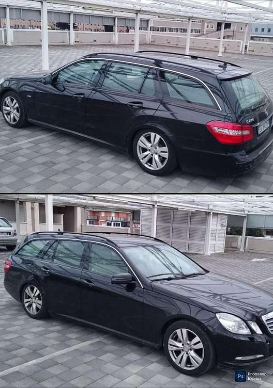 Usata Mercedes E220 Avantgarde 170 CV (125 kW) 2011 Nero Station wagon