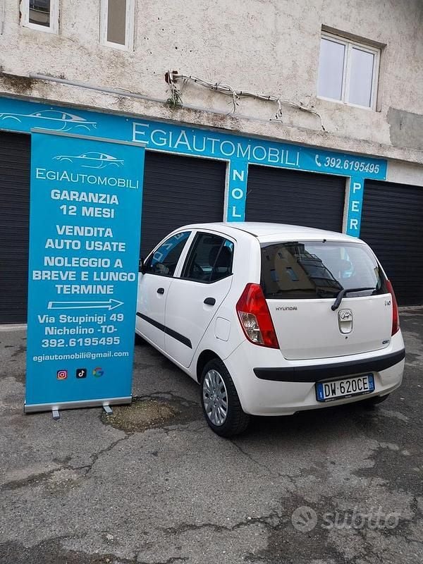 Usata Hyundai i10 Style 63 CV (46 kW) 2009 Bianco Utilitaria