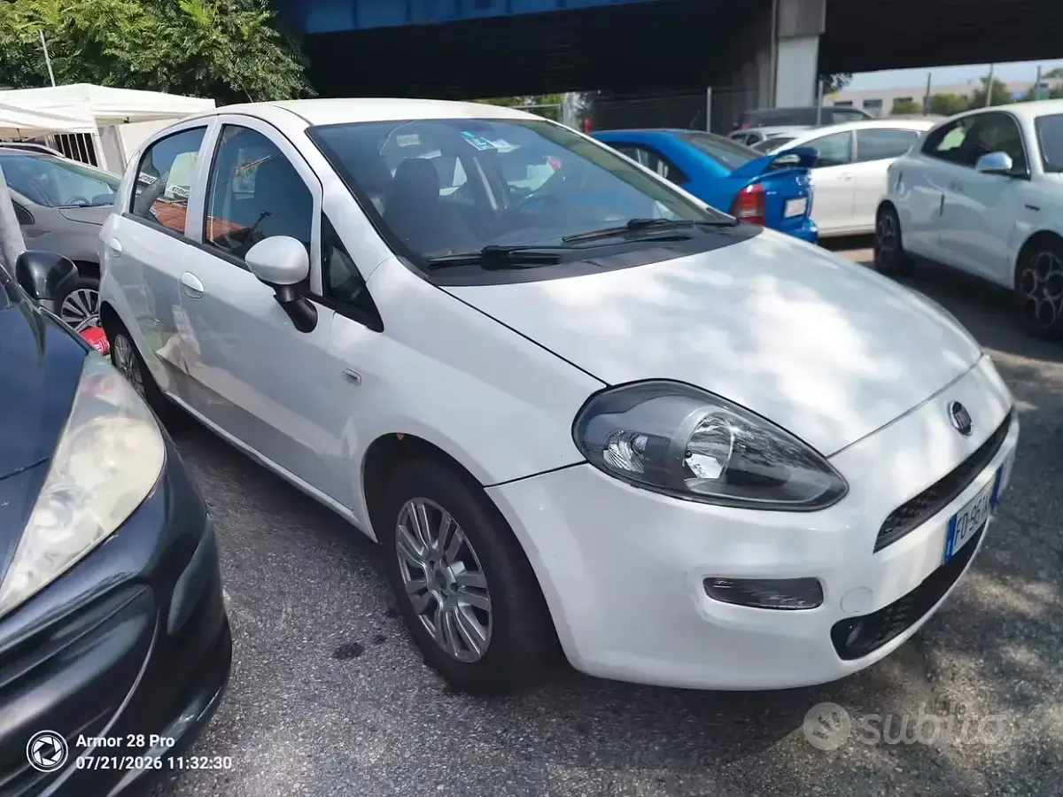 Usata Fiat Punto Lounge 69 CV (50 kW) 2016 Bianco Utilitaria