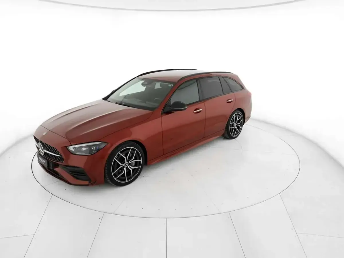Usata Mercedes C220 Premium Plus 200 CV (147 kW) 2022 Rosso Station wagon
