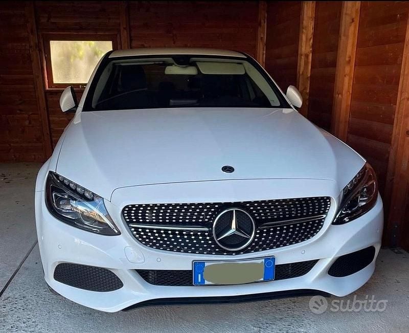 Usata Mercedes C220 170 CV (125 kW) 2019 Bianco Berlina