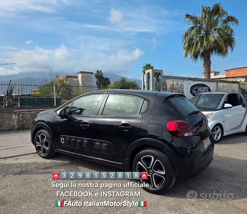 Usata Citroën C3 Shine 75 CV (55 kW) 2018 Nero Utilitaria