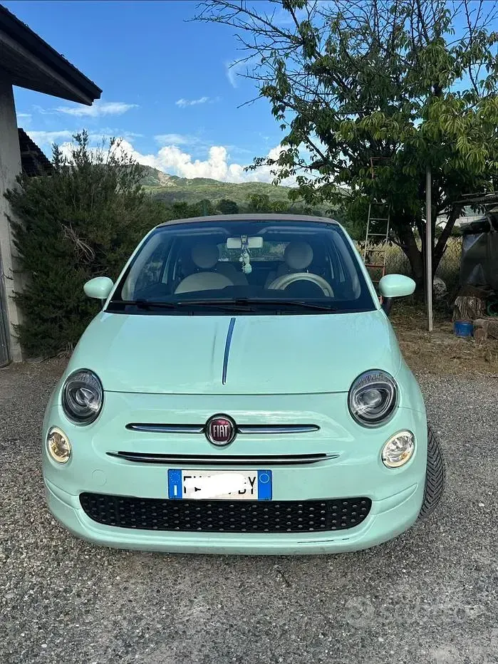 Usata Fiat 500C 69 CV (50 kW) 2019 Bluazzurro Cabrio