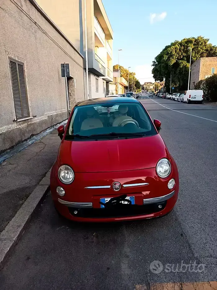 Usata Fiat 500 75 CV (55 kW) 2016 Rosso Berlina