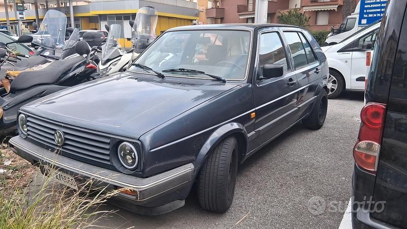 Usata VW Golf II 1988 Blu Utilitaria