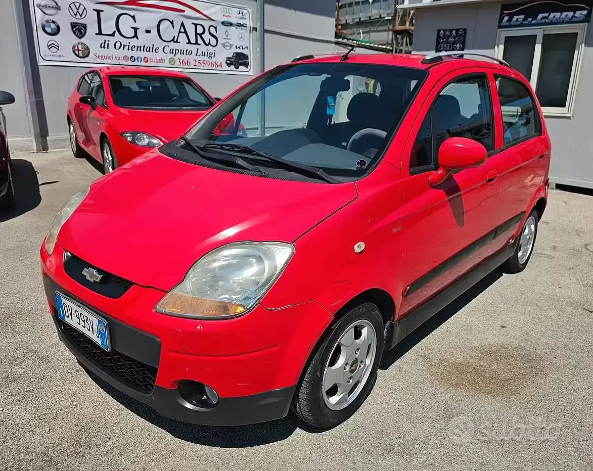 Usata Chevrolet Matiz SX 67 CV (49 kW) 2009 Rosso Utilitaria