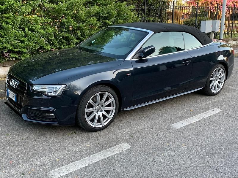 Usata Audi A5 Cabriolet 211 CV (155 kW) 2013 Blu Cabrio