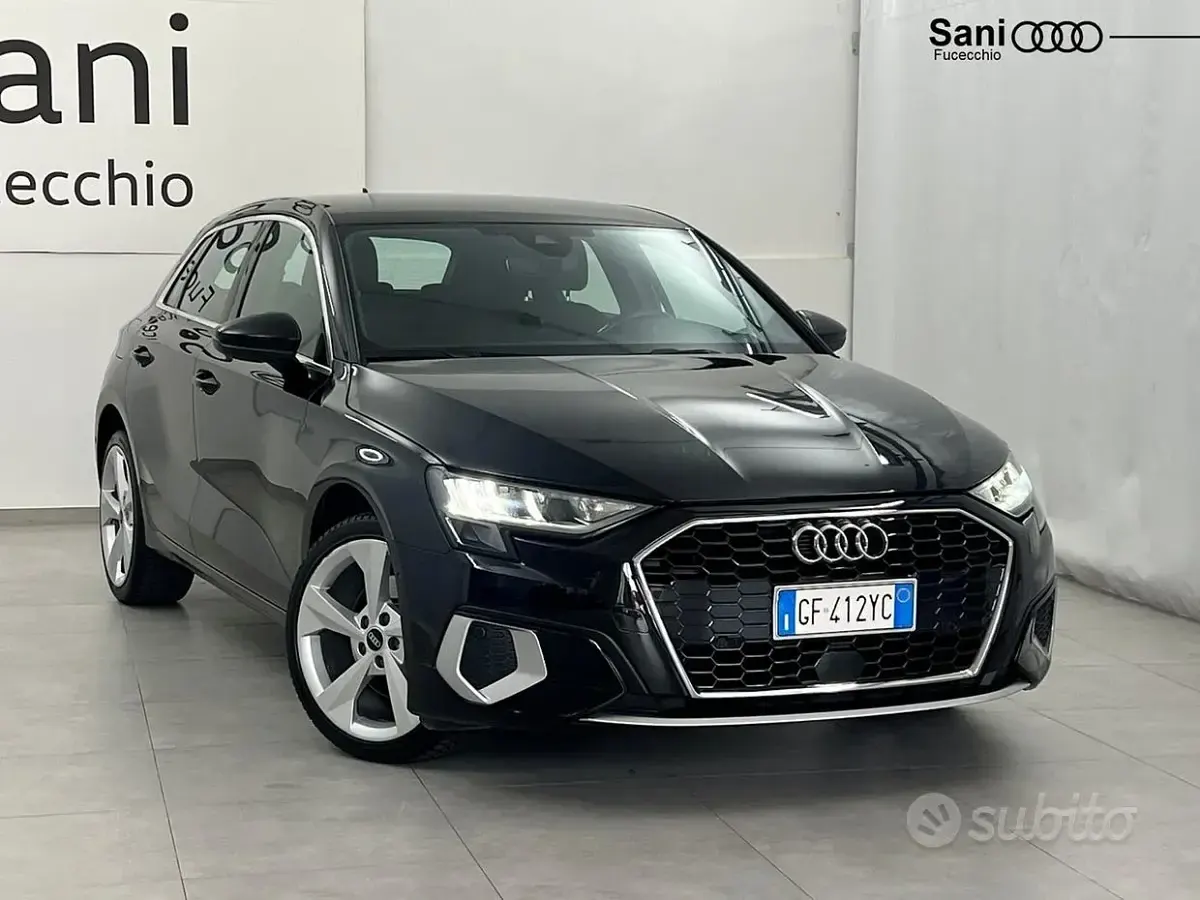 Usata Audi A3 Advanced 116 CV (85 kW) 2021 Nero Berlina