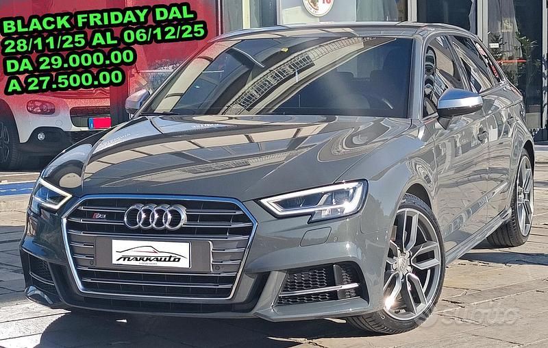 Grigio Usata 2018 Audi S3 Comfort Tre volumi | 28.999 € (Buon prezzo) - Immagine 1/4