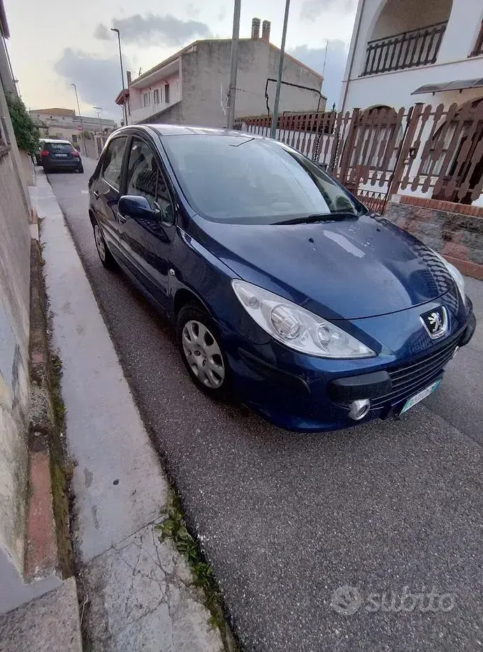 Usata Peugeot 307 90 CV (66 kW) 2007 Blu Berlina
