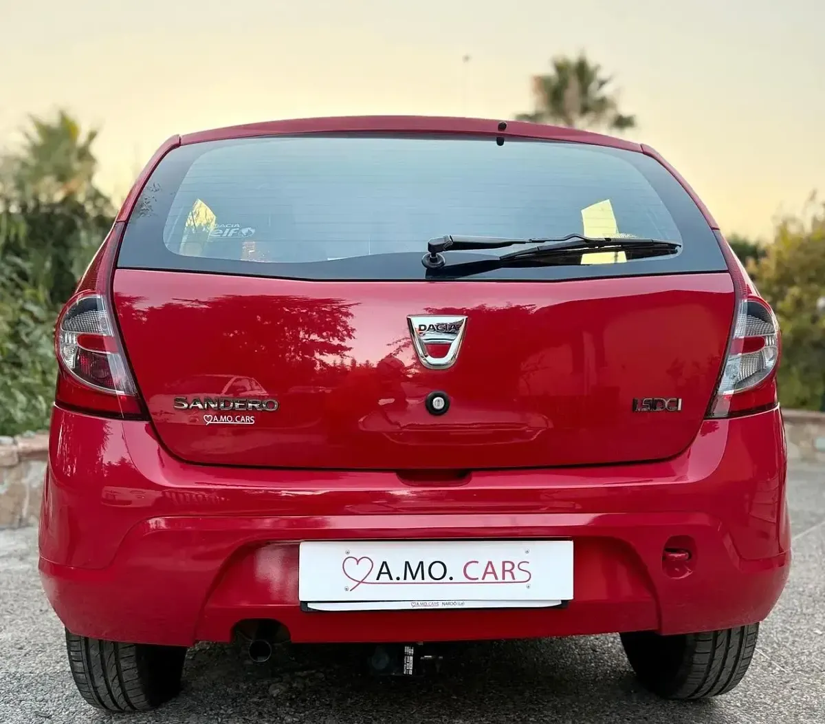 Usata Dacia Sandero Ambiance 88 CV (64 kW) 2011 Rosso Berlina