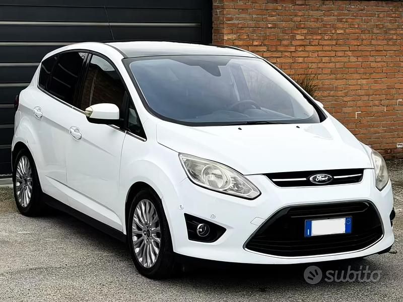 Usata Ford C-MAX Titanium 115 CV (84 kW) 2014 Bianco Monovolume