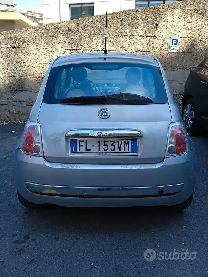 Usata Fiat 500 Lounge 69 CV (50 kW) 2009 Grigio Cabrio