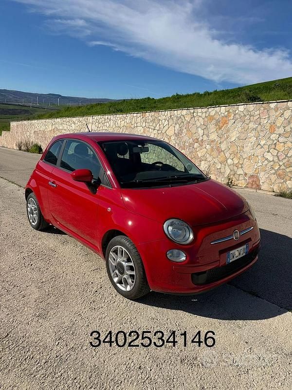 Usata Fiat 500 69 CV (50 kW) 2009 Rosso Cabrio