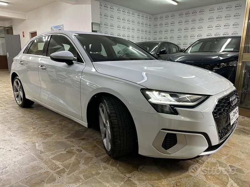 Usata Audi A3 S-Line 150 CV (110 kW) 2021 Bianco Berlina