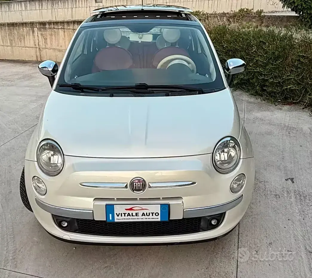 Usata Fiat 500 Sport 75 CV (55 kW) 2009 Bianco Cabrio