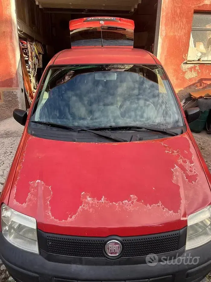Usata Fiat Panda 69 CV (50 kW) 2008 Rosso Utilitaria