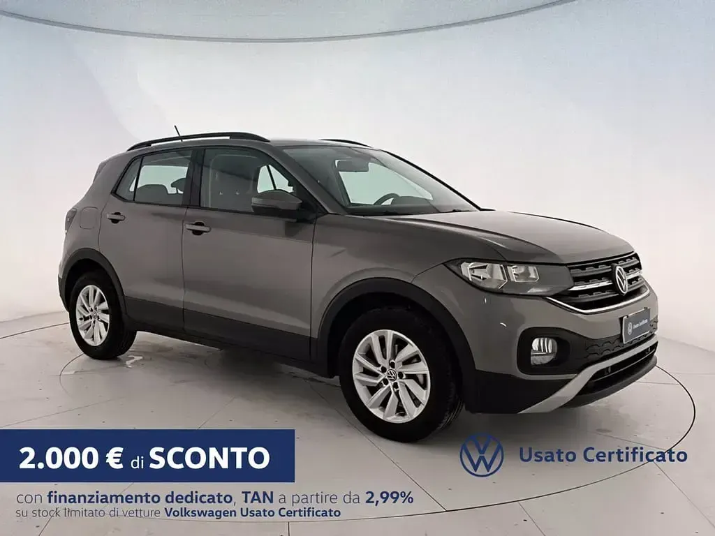 Usata VW T-Cross Style 95 CV (69 kW) 2021 Limestone grey metallizzato SUV