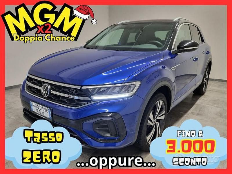 Usata VW T-Roc R-line 150 CV (110 kW) 2023 Blu SUV