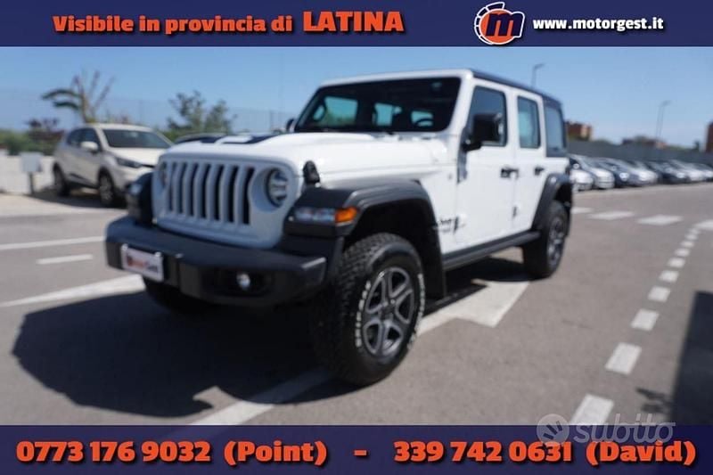 Usata Jeep Wrangler Unlimited Sport 200 CV (147 kW) 2020 Bianco SUV