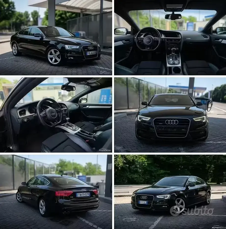 Usata Audi A5 S-Line 190 CV (139 kW) 2015 Nero Coupé