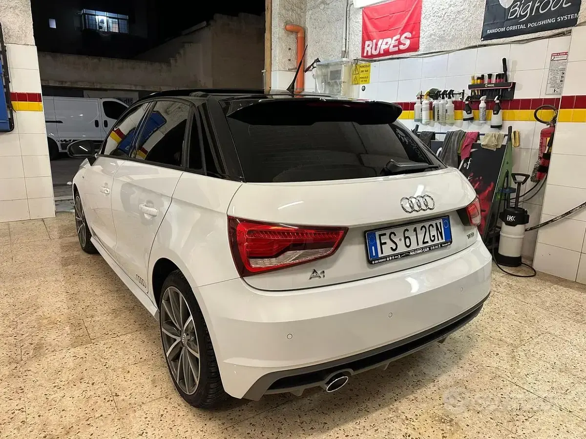 Usata Audi A1 S-Line 95 CV (69 kW) 2018 Bianco Berlina