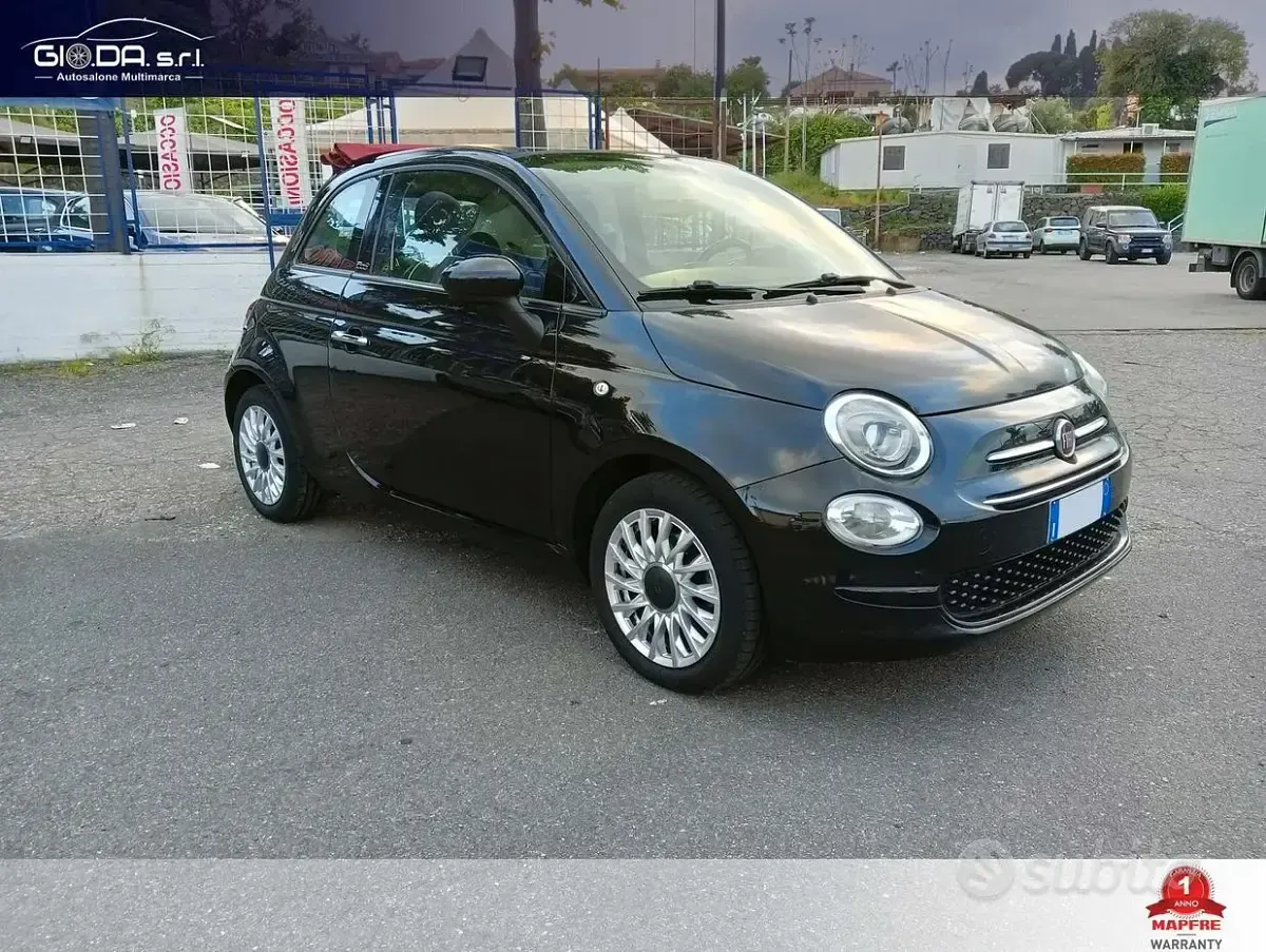 Usado Fiat 500C Dolcevita 69 CV (50 kW) 2019 Negro Descapotable