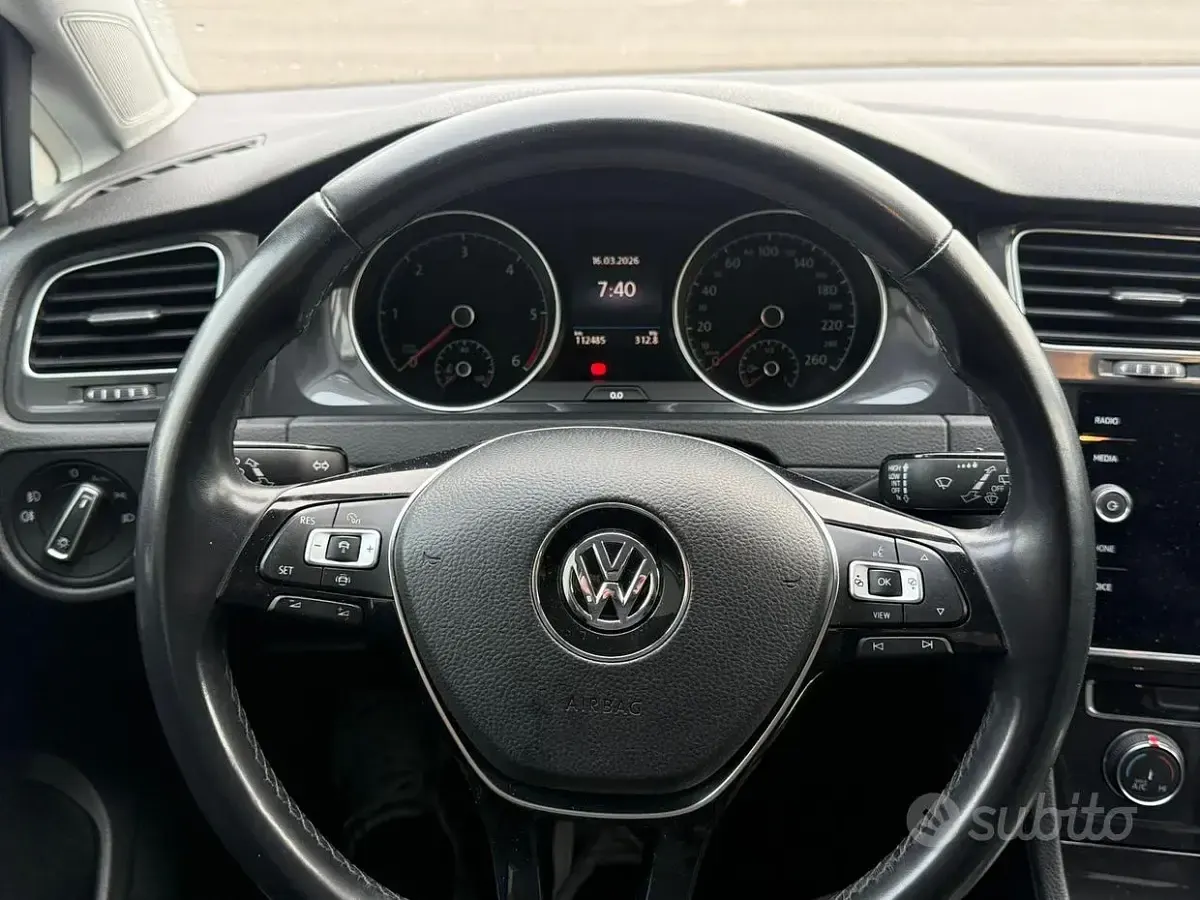 Usata VW Golf VII 115 CV (84 kW) 2019 Bianco Berlina