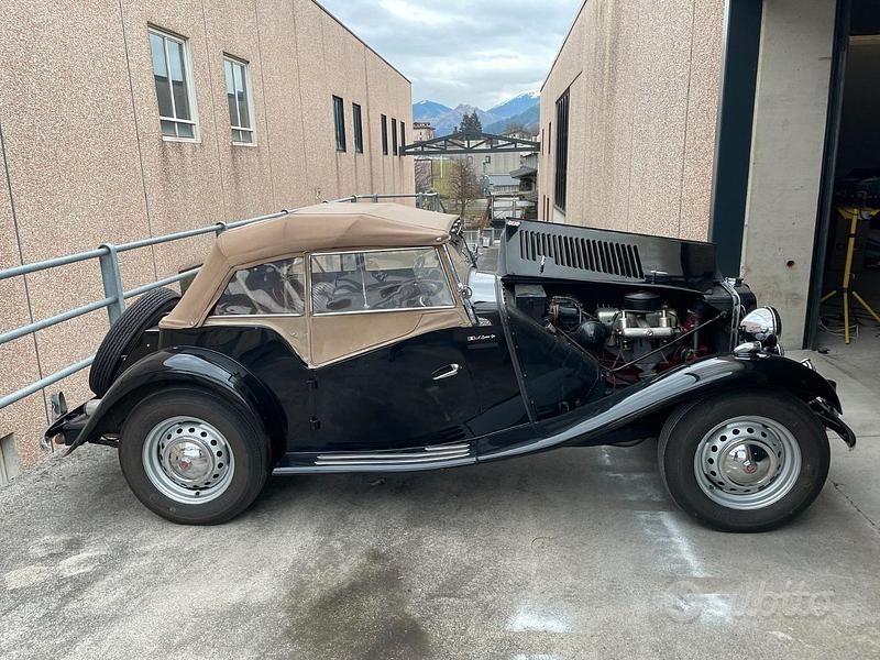 Usata MG TD 57 CV (41 kW) 1950 Nero Cabrio