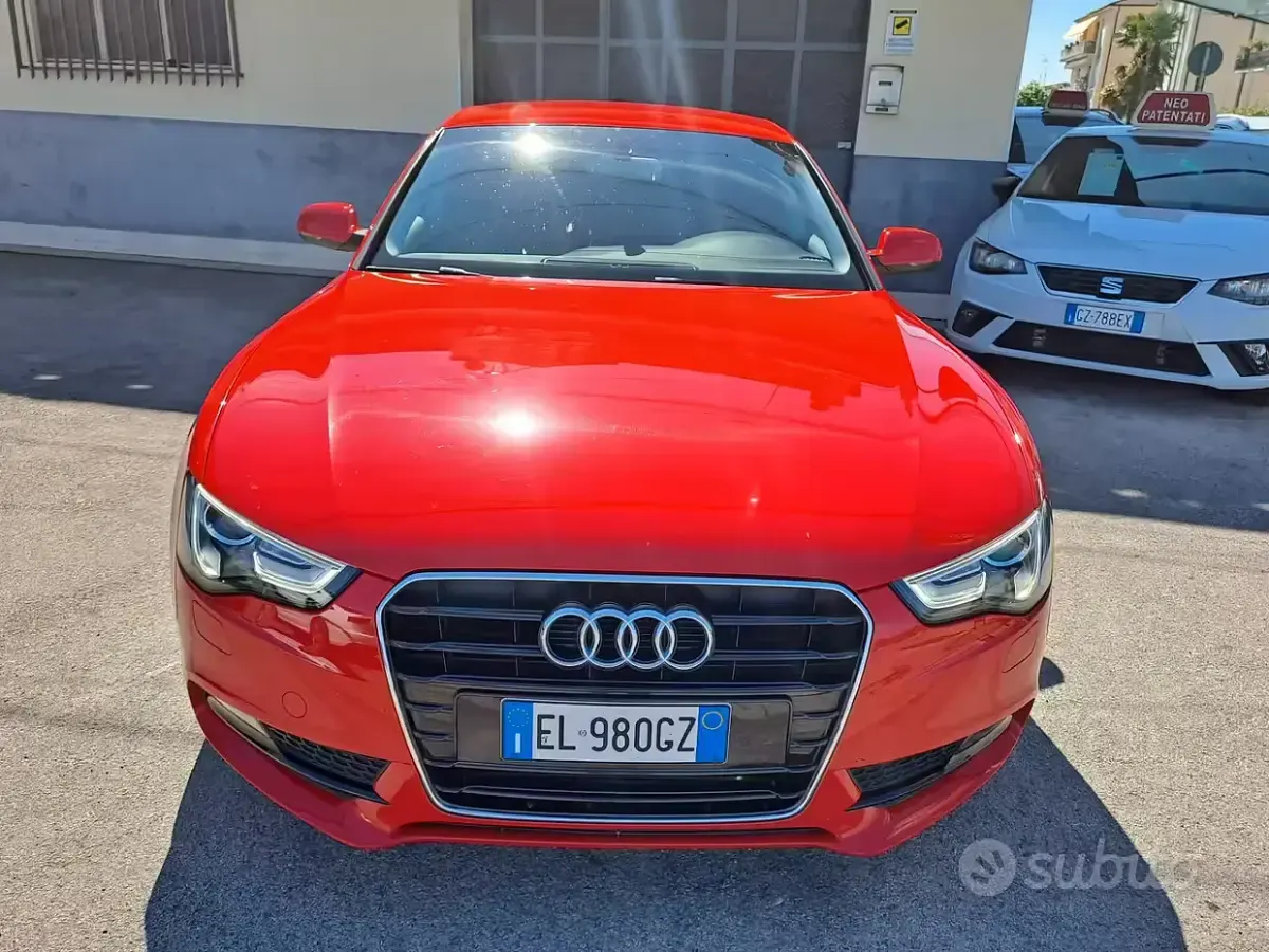 Usata Audi A5 Advanced 177 CV (130 kW) 2012 Rosso Coupé