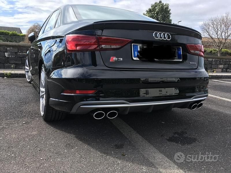 Usata Audi S3 Ambiente 310 CV (228 kW) 2017 Nero Berlina